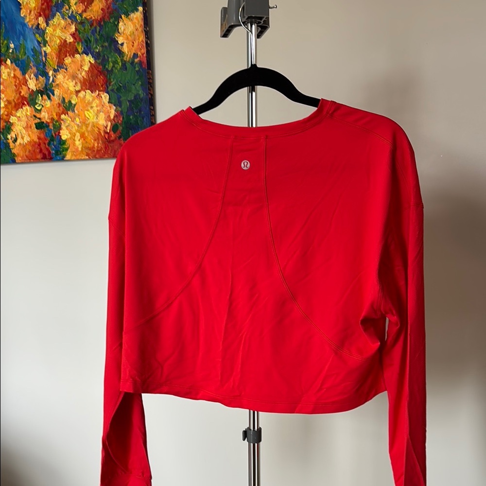 lululemon athletica Bold crop Red Women's Sweatshirt